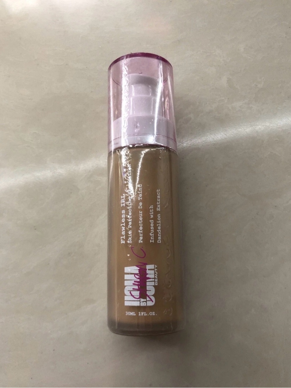 Sharon C Flawless Irl Foundation with dandelion extract honey honey t-3